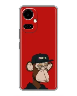 Чехол для TECNO Camon 19 (CI6n) / 19 Pro (CI8n) с картинкой «Bored Ape — красный фон» Чехол для TECNO Camon 19 (CI6n) / 19 Pro (CI8n) с картинкой «Bored Ape — красный фон»