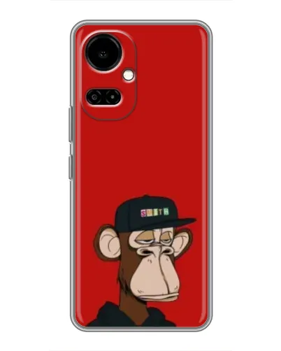 Чохол для TECNO Camon 19 (CI6n) / 19 Pro (CI8n) з картинкою «Bored Ape — червоний фон» Чохол для TECNO Camon 19 (CI6n) / 19 Pro (CI8n) з картинкою «Bored Ape — червоний фон»