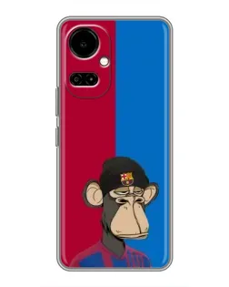 Чохол для TECNO Camon 19 (CI6n) / 19 Pro (CI8n) з картинкою «Bored Ape — фанат Барси»