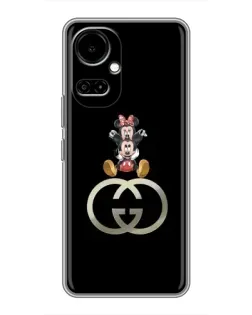 Чохол для TECNO Camon 19 (CI6n) / 19 Pro (CI8n) з картинкою «Мінні Маус на лого»