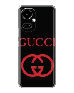 Чохол для TECNO Camon 19 (CI6n) / 19 Pro (CI8n) з картинкою «Gucci — червоний логотип»