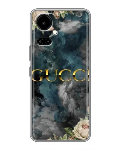 Чохол для TECNO Camon 19 (CI6n) / 19 Pro (CI8n) з картинкою «Абстрактні квіти Gucci» Чохол для TECNO Camon 19 (CI6n) / 19 Pro (CI8n) з картинкою «Абстрактні квіти Gucci»