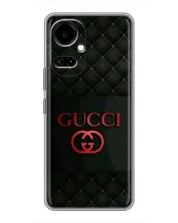 Чохол для TECNO Camon 19 (CI6n) / 19 Pro (CI8n) з картинкою «Gucci — стьобаний чорний»