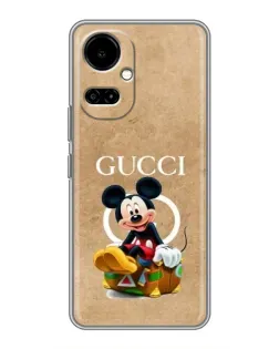 Чохол для TECNO Camon 19 (CI6n) / 19 Pro (CI8n) з картинкою «Міккі Маус Gucci — крафт»