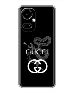 Чохол для TECNO Camon 19 (CI6n) / 19 Pro (CI8n) з картинкою «Gucci — срібна змія»
