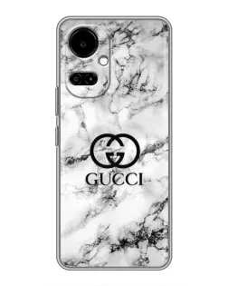 Чохол для TECNO Camon 19 (CI6n) / 19 Pro (CI8n) з картинкою «Gucci — мармуровий шик»