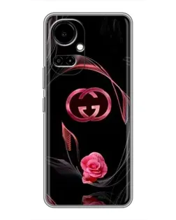 Чохол для TECNO Camon 19 (CI6n) / 19 Pro (CI8n) з картинкою «Gucci — неонова троянда»