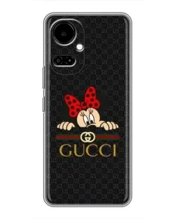 Чохол для TECNO Camon 19 (CI6n) / 19 Pro (CI8n) з картинкою «Мінні Маус Gucci — чорний»
