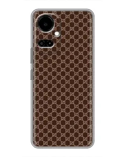 Чехол для TECNO Camon 19 (CI6n) / 19 Pro (CI8n) с картинкой «Gucci — шоколадная сетка»