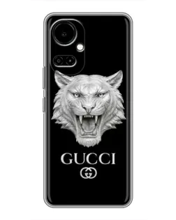 Чехол для TECNO Camon 19 (CI6n) / 19 Pro (CI8n) с картинкой «Gucci — серебряный лев»