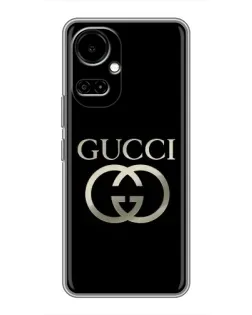 Чехол для TECNO Camon 19 (CI6n) / 19 Pro (CI8n) с картинкой «Gucci — золото на черном»