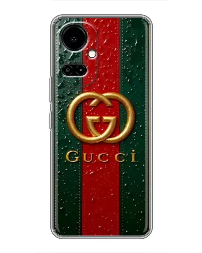Чехол для TECNO Camon 19 (CI6n) / 19 Pro (CI8n) с картинкой «Gucci — фирменная полоса и золото» Чехол для TECNO Camon 19 (CI6n) / 19 Pro (CI8n) с картинкой «Gucci — фирменная полоса и золото»