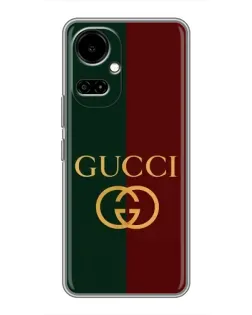Чехол для TECNO Camon 19 (CI6n) / 19 Pro (CI8n) с картинкой «Gucci — темно-зеленый градиент»