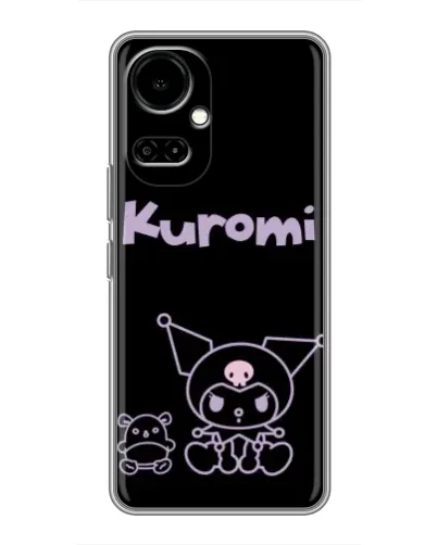 Чехол для TECNO Camon 19 (CI6n) / 19 Pro (CI8n) с картинкой «Kuromi — черный минимализм»