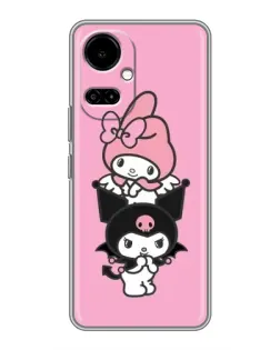 Чехол для TECNO Camon 19 (CI6n) / 19 Pro (CI8n) с картинкой «My Melody и Kuromi» Чехол для TECNO Camon 19 (CI6n) / 19 Pro (CI8n) с картинкой «My Melody и Kuromi»