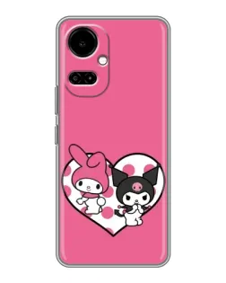 Чехол для TECNO Camon 19 (CI6n) / 19 Pro (CI8n) с картинкой «Kuromi и My Melody» Чехол для TECNO Camon 19 (CI6n) / 19 Pro (CI8n) с картинкой «Kuromi и My Melody»