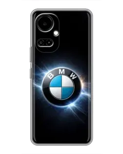 Чехол для TECNO Camon 19 (CI6n) / 19 Pro (CI8n) с картинкой «BMW — неоновое сияние»