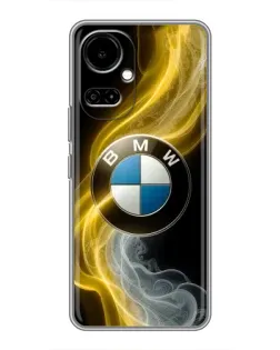 Чехол для TECNO Camon 19 (CI6n) / 19 Pro (CI8n) с картинкой «Золотистый дым BMW»