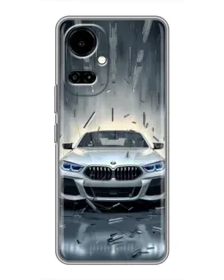 Чехол для TECNO Camon 19 (CI6n) / 19 Pro (CI8n) с картинкой «BMW в свете фар»