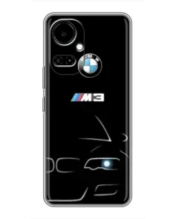 Чехол для TECNO Camon 19 (CI6n) / 19 Pro (CI8n) с картинкой «Минималистичный принт BMW M3»