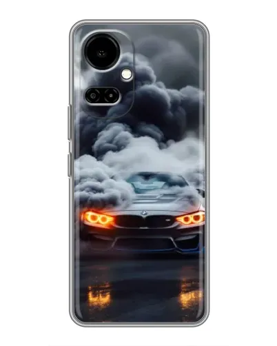 Чехол для TECNO Camon 19 (CI6n) / 19 Pro (CI8n) с картинкой «BMW в дыму» Чехол для TECNO Camon 19 (CI6n) / 19 Pro (CI8n) с картинкой «BMW в дыму»