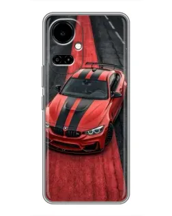 Чехол для TECNO Camon 19 (CI6n) / 19 Pro (CI8n) с картинкой «BMW на красной дорожке»