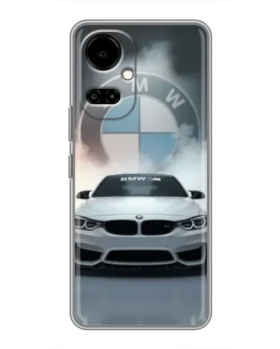 Чехол для TECNO Camon 19 (CI6n) / 19 Pro (CI8n) с картинкой «BMW в белом дыму» Чехол для TECNO Camon 19 (CI6n) / 19 Pro (CI8n) с картинкой «BMW в белом дыму»