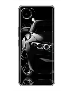 Чехол для TECNO Camon 19 (CI6n) / 19 Pro (CI8n) с картинкой «Черная BMW — профиль»