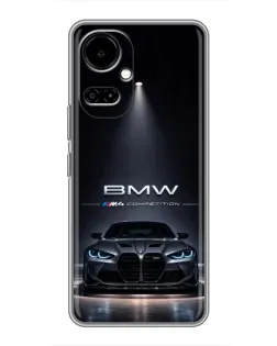 Чехол для TECNO Camon 19 (CI6n) / 19 Pro (CI8n) с картинкой «BMW сквозь ночной город»
