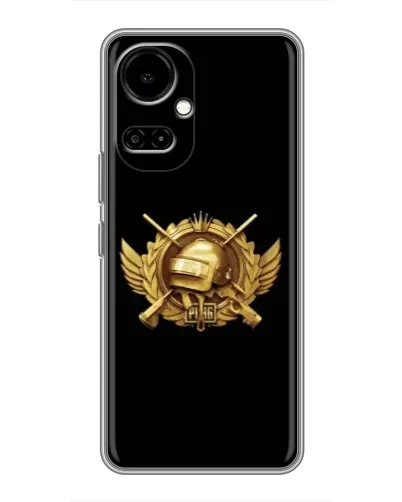 Чехол для TECNO Camon 19 (CI6n) / 19 Pro (CI8n) с картинкой «PUBG — оранжевый градиент»