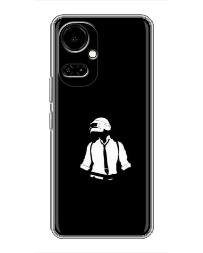 Чехол для TECNO Camon 19 (CI6n) / 19 Pro (CI8n) с картинкой «PUBG — белый шлем»
