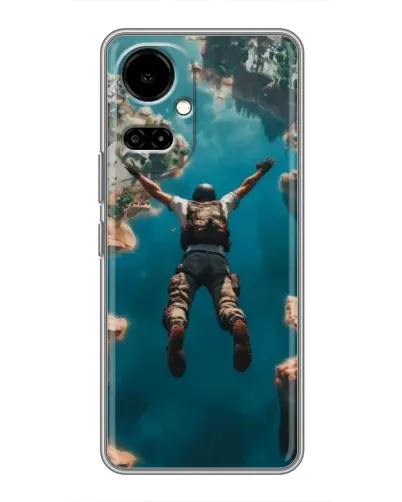 Чехол для TECNO Camon 19 (CI6n) / 19 Pro (CI8n) с картинкой «PUBG — свободное падение»