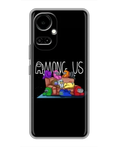 Чехол для TECNO Camon 19 (CI6n) / 19 Pro (CI8n) с картинкой «Логотип Among Us»