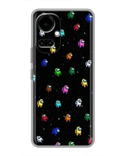 Чехол для TECNO Camon 19 (CI6n) / 19 Pro (CI8n) с картинкой «Экипаж Among Us»