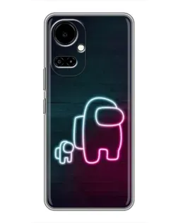 Чехол для TECNO Camon 19 (CI6n) / 19 Pro (CI8n) с картинкой «Among Us неон-арт»