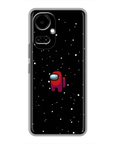 Чехол для TECNO Camon 19 (CI6n) / 19 Pro (CI8n) с картинкой «Красный Among Us»