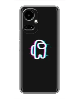 Чехол для TECNO Camon 19 (CI6n) / 19 Pro (CI8n) с картинкой «Among Us неон»