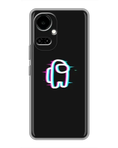 Чехол для TECNO Camon 19 (CI6n) / 19 Pro (CI8n) с картинкой «Among Us неон»