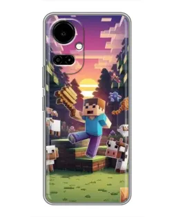 Чехол для TECNO Camon 19 (CI6n) / 19 Pro (CI8n) с картинкой «Стив на ферме» Чехол для TECNO Camon 19 (CI6n) / 19 Pro (CI8n) с картинкой «Стив на ферме»