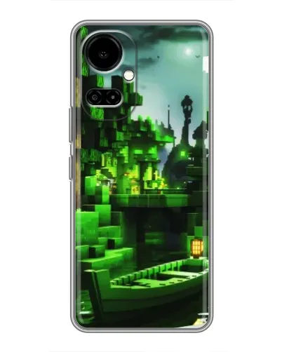 Чехол для TECNO Camon 19 (CI6n) / 19 Pro (CI8n) с картинкой «Minecraft лесной пейзаж» Чехол для TECNO Camon 19 (CI6n) / 19 Pro (CI8n) с картинкой «Minecraft лесной пейзаж»