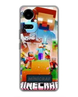 Чехол для TECNO Camon 19 (CI6n) / 19 Pro (CI8n) с картинкой «Minecraft герои игры» Чехол для TECNO Camon 19 (CI6n) / 19 Pro (CI8n) с картинкой «Minecraft герои игры»