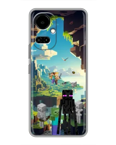 Чехол для TECNO Camon 19 (CI6n) / 19 Pro (CI8n) с картинкой «Эндермен в лесу» Чехол для TECNO Camon 19 (CI6n) / 19 Pro (CI8n) с картинкой «Эндермен в лесу»