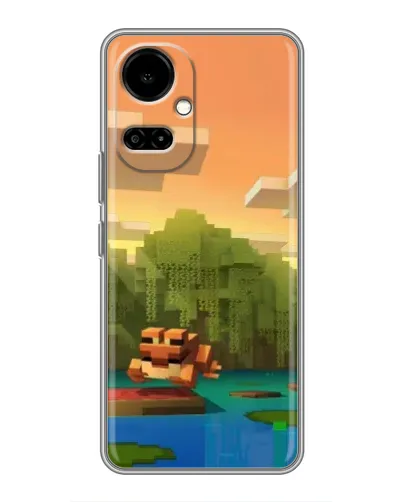 Чехол для TECNO Camon 19 (CI6n) / 19 Pro (CI8n) с картинкой «Майнкрафт закат солнца» Чехол для TECNO Camon 19 (CI6n) / 19 Pro (CI8n) с картинкой «Майнкрафт закат солнца»