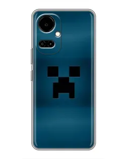 Чехол для TECNO Camon 19 (CI6n) / 19 Pro (CI8n) с картинкой «Крипер текстура»