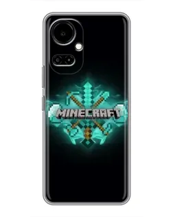 Чехол для TECNO Camon 19 (CI6n) / 19 Pro (CI8n) с картинкой «Minecraft Diamond лого»