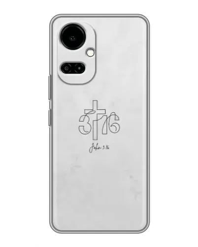 Чехол для TECNO Camon 19 (CI6n) / 19 Pro (CI8n) с картинкой «Иоанна 3:16 Крест»
