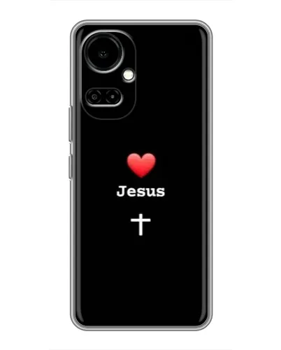 Чехол для TECNO Camon 19 (CI6n) / 19 Pro (CI8n) с картинкой «Сердце - Jesus»