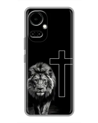Чехол для TECNO Camon 19 (CI6n) / 19 Pro (CI8n) с картинкой «Лев и Крест»