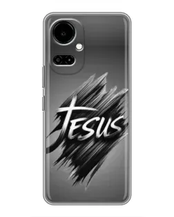 Чехол для TECNO Camon 19 (CI6n) / 19 Pro (CI8n) с картинкой «Надпись Jesus Graffiti»