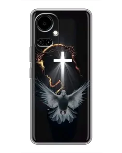 Чехол для TECNO Camon 19 (CI6n) / 19 Pro (CI8n) с картинкой «Голубь и Свет»